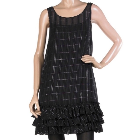 Juicy Couture Ruffle Hem Sleeveless Shift Dress - Picture 1 of 9